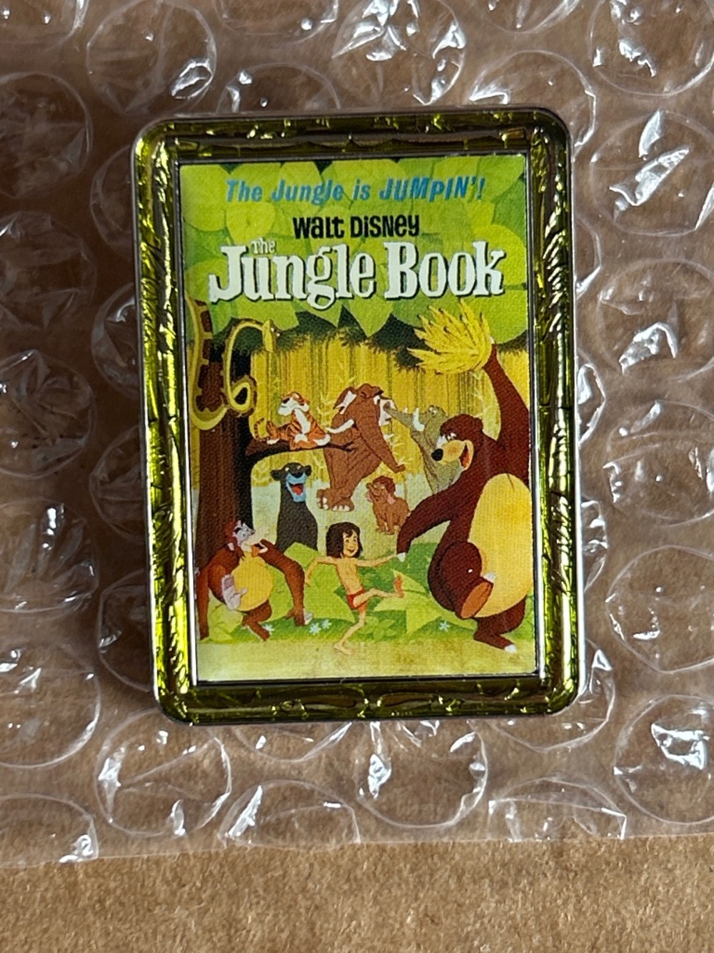 Pink a la Mode The Jungle Book Mowgli Baloo Movie Poster Pin